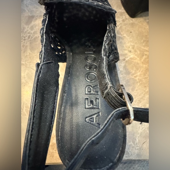 Aerosoles Santiago Raffia Black
Tweed Slingback Size 6 - Picture 3 of 5